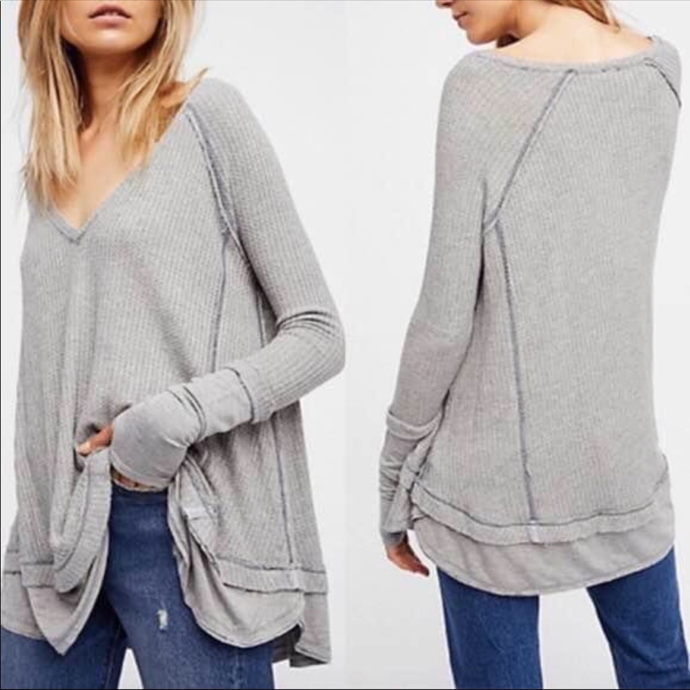 Free People Laguna Grey Thermal - XS